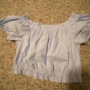 Off the shoulder crop top